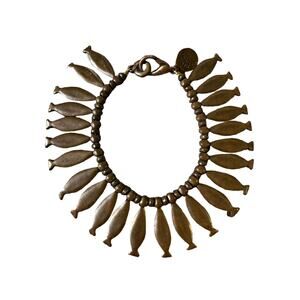 Vintage 80s–90s Metal Pointu’s Paris bracelet